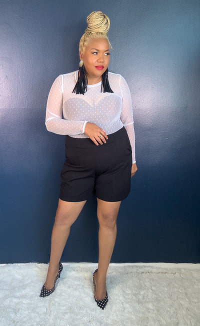 Hot Gyal Shorts | Black on Black 2