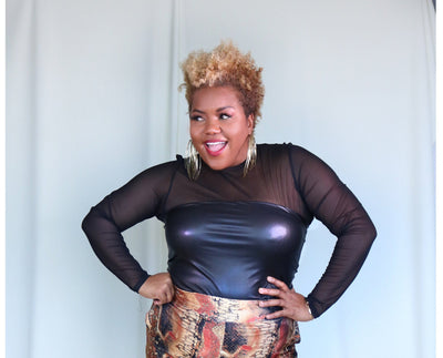 Mika Tube Top | Pleather | Faboo- LaLa Collection - G'wan by Charon