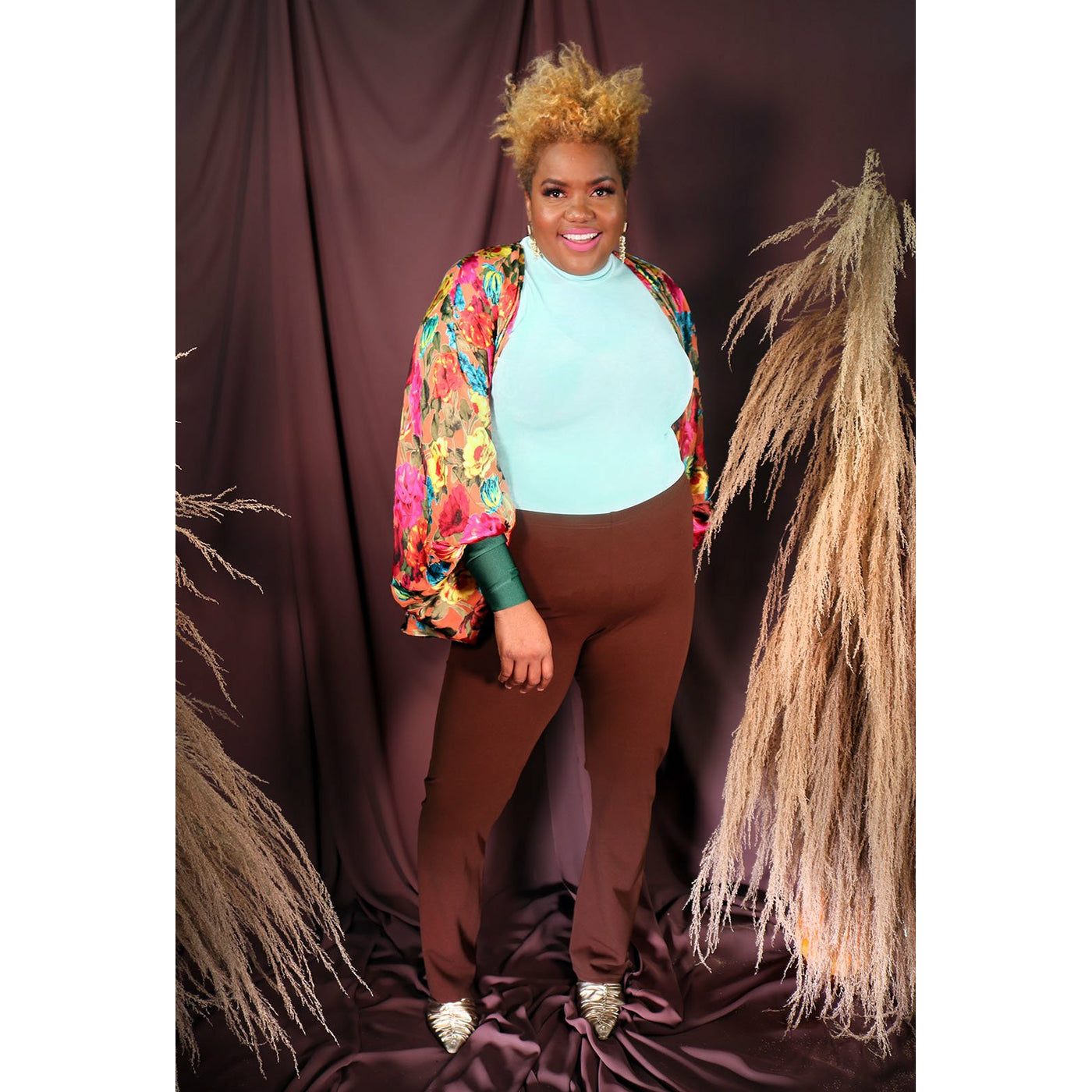 Adele Sleeve Less Mock Neck - G'wan by Charon