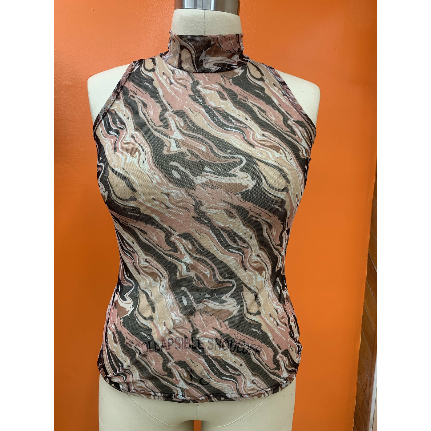 Adele Sleeve Less Mock Neck - G'wan by Charon