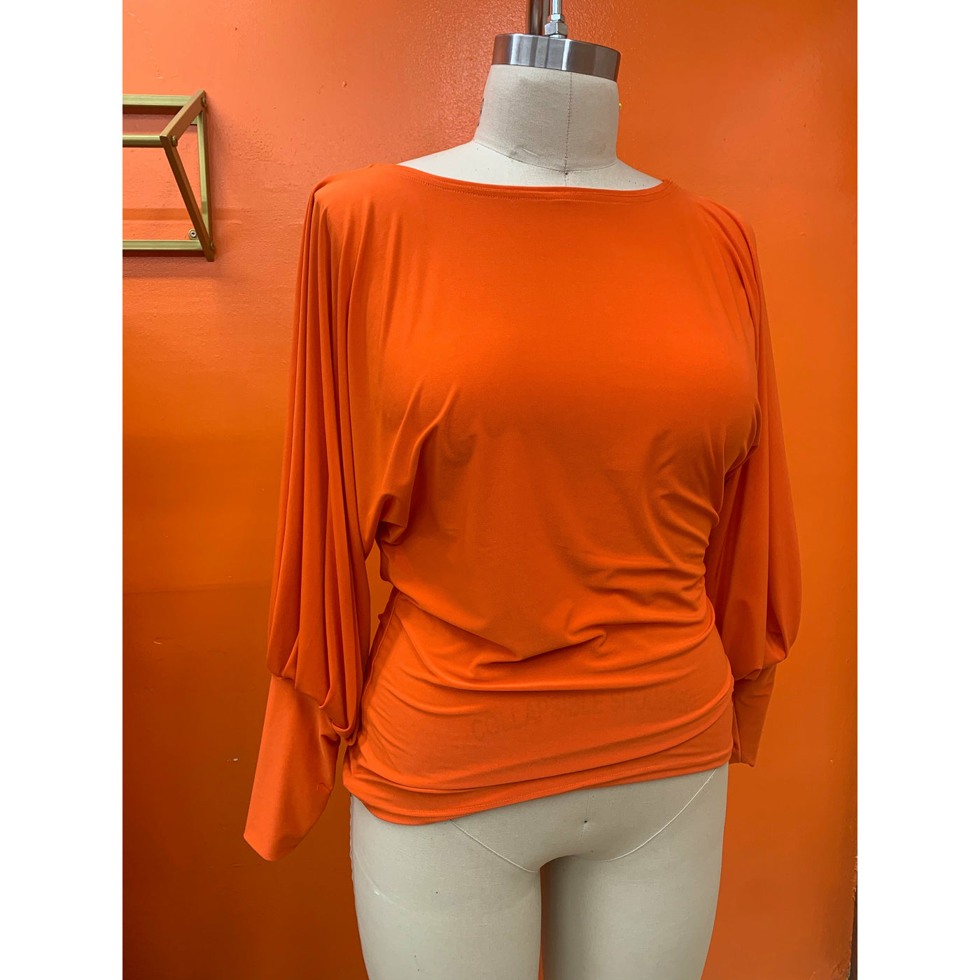 Kenzie -Dolman Drama Sleeve Top- Orange - G'wan by Charon